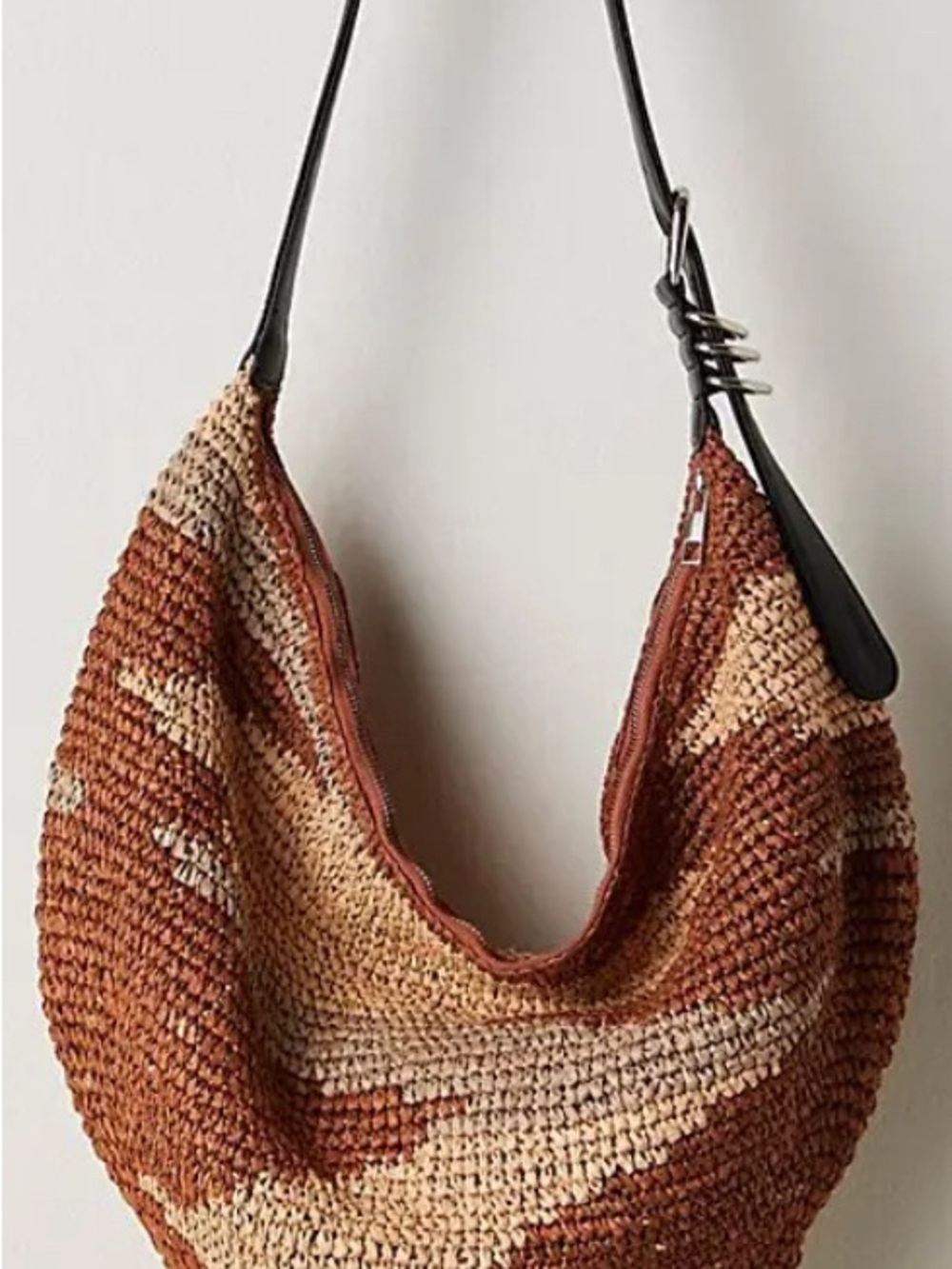 Free People The Santorini Woven Hobo Bag❤️ NWOT Sold out online - Picture 4 of 6